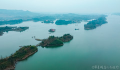 长寿区游记图片] 重庆长寿有个“千岛洪湖”横跨川渝，有着小千岛湖之称，航拍太美