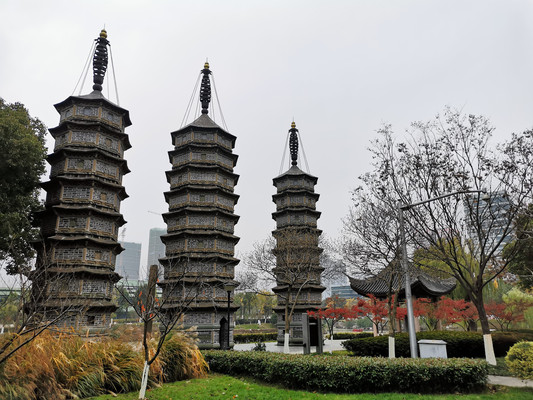 嘉兴2020年冬：放鹤洲-沈钧儒纪念馆-范蠡湖-岳王祠-血印禅院-三塔公园