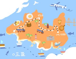 最强三亚本土美食攻略|三亚人的胃,都被TA们填满的!史上最全美食攻略(手绘美食,百