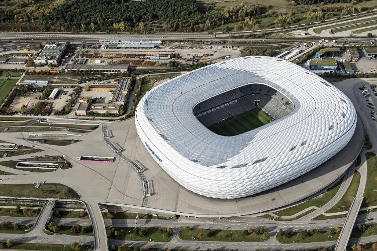 Allianz Arena (Iconic for sports fans, football games)