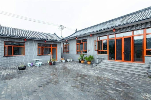 北京延庆龙庆峡京宅四合院民宿,小院独享,最适合两家人度假