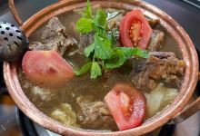 银同牦牛肉火锅美食图片