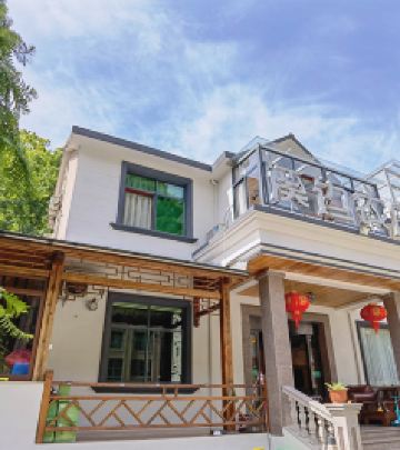 藏龙百瀑游记图文-安吉藏龙百瀑-依着修林竹海而建的小洋房-环境太赞了