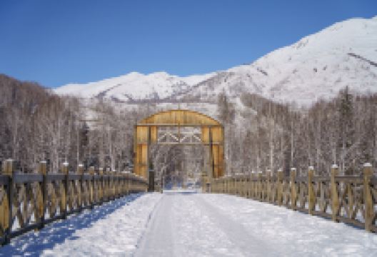 禾木桥景点图片