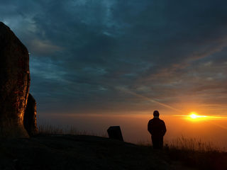 八闽第一峰——建宁金饶山的日升月落