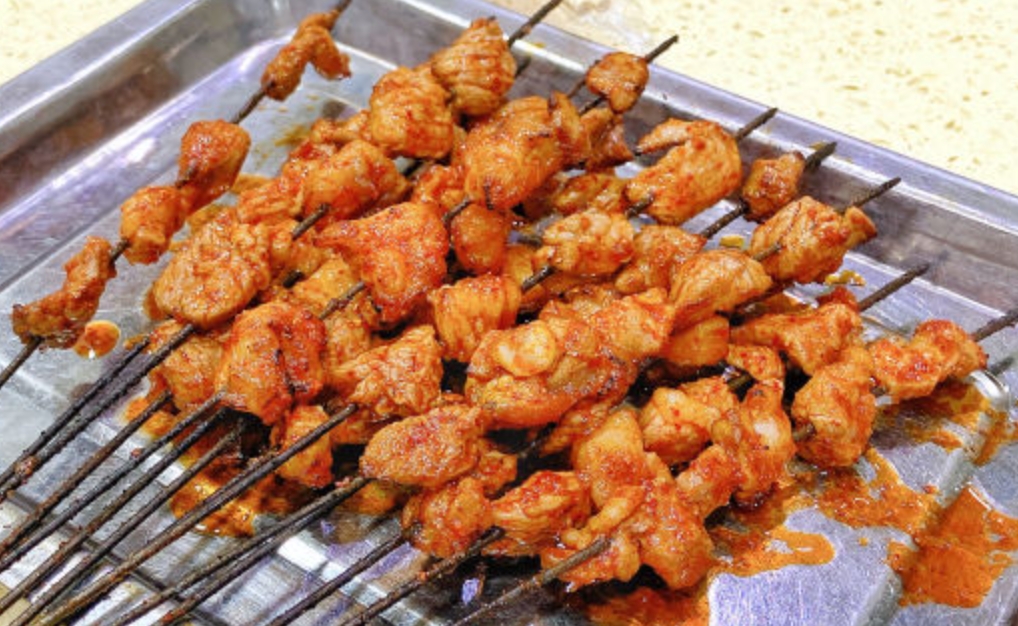 马义黑白条烤羊肉