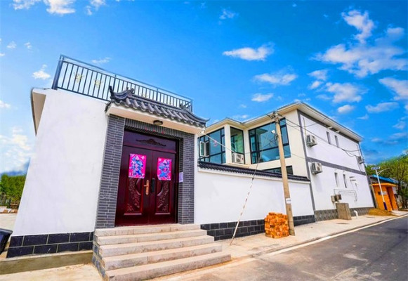 北京延庆龙庆峡蓝屿云笺轻奢民宿，近千平米的二层小院，享受风景带来得美好