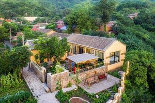 北京延庆八达岭长城花蹊丽舍精品民宿，依山傍坡的山居庭院，登高望景层楼别墅