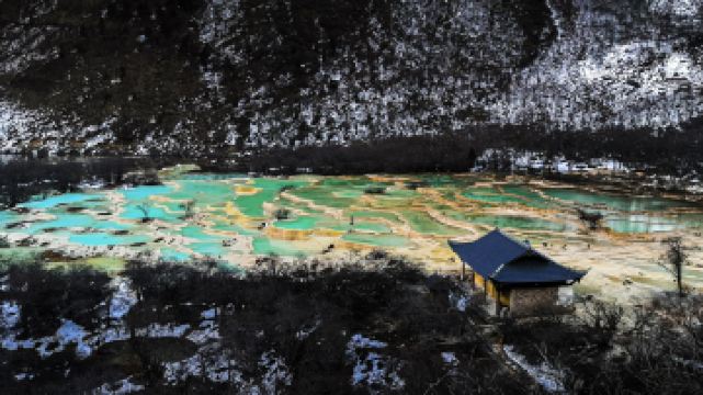 黃龍風景區五彩池-觀景臺