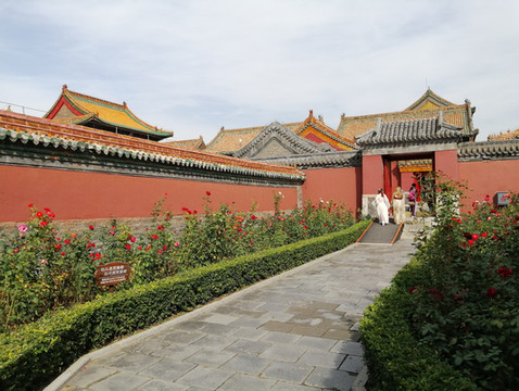 沈阳故宫的西所，有一个开满玫瑰花的花园，皇帝真是好享受哦