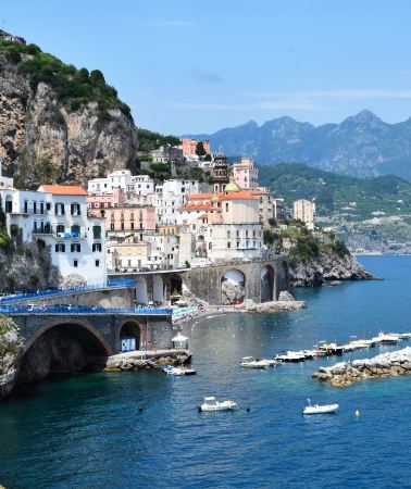 2D1N • Italy: Rome + Naples + Sorrento + Amalfi Coast Boat Tour + Pompeii Archaeological Park + Head south to the Bay of Naples and embark on an epic blue fantasy along the Amalfi Coast