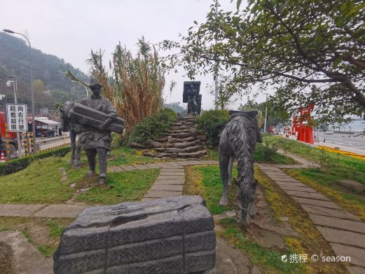 茶马古道的纪念雕像