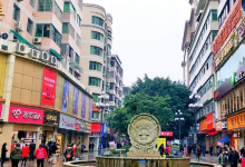 重庆市铜梁区解放路步行街购物图片