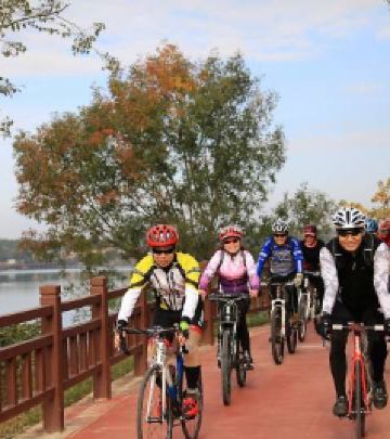 仙海风景区游记图文-御风飞翔——秋到仙海骑行爽