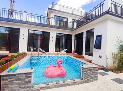 北京延庆龙庆峡漫悦小巷民宿，包院平日才2000，露台草坪观星赏月