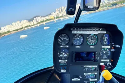 三亚海棠湾直升机飞行铁炉港基地