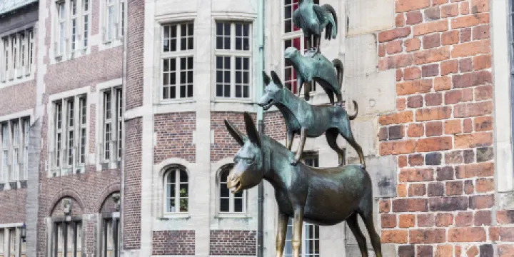 不來梅的城市樂手雕塑