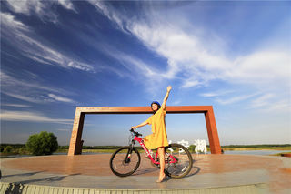 北京天安门正南50公里，2000平米的骑行公园，风景美如画卷