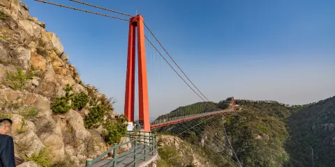 世界第一人行玻璃懸索橋