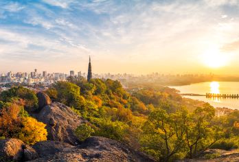 杭州西湖风景名胜区+雷峰塔+西湖游船+花港观鱼半日游【漫步苏堤，泛舟湖上，回味白娘子传说，在雷峰塔顶俯瞰西湖。】