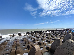 孤岛镇游记图片] 孤东海堤--捉蟹记