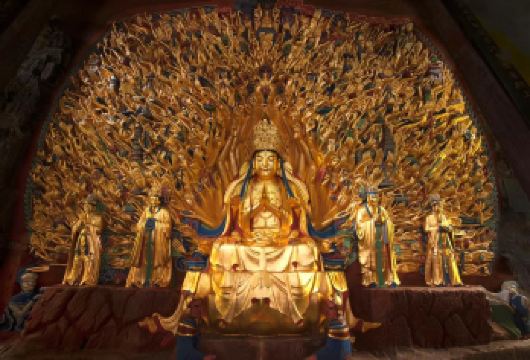 大足宝顶山+北山一日游【纯玩丨专业讲解丨主城指定地点接客】【[主流玩法]35-50人大团，深度游宝顶山石刻+北山石刻+大足博物馆，石刻景区耳麦专业讲解】