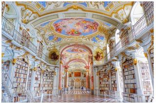 轻轻飘过最美的阿德蒙特修道院图书馆-昔日奥匈帝国自由行之十