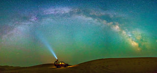 敦煌秘境观星团 鸣沙山沙漠腹地 看星星的圣地