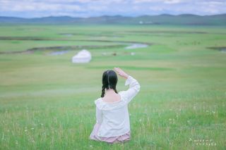 呼伦贝尔大草原的小约定、大草原,我们在呼伦贝尔大草原“画”一个圈