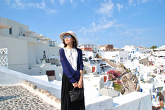 圣托里尼游记图片] 一段文字记录一段时光（五） #看见圣托里尼的那一抹蓝