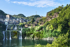 芙蓉镇游记图片] 挂在瀑布上的千年古镇