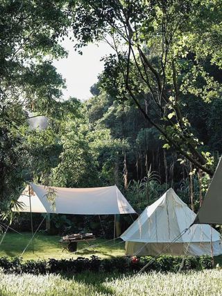 宁波超小众露营地，趁着降温跑到山里露营吧！太惬意了！