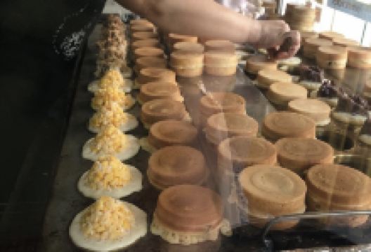 关西红豆饼美食图片