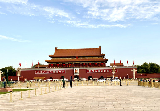 天安門廣場中心大花籃。