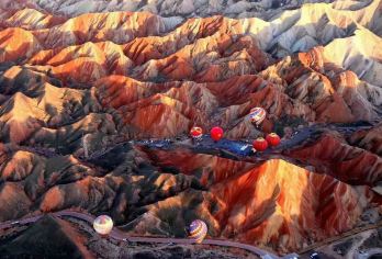 张掖七彩丹霞旅游景区半日游【上门接送/长时停留 丹霞日落】【小团上门接送】