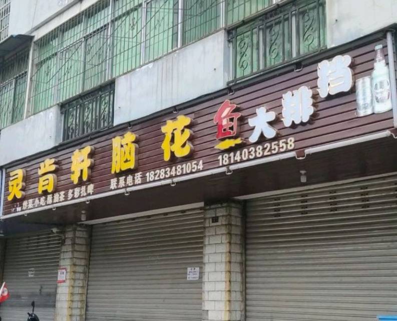 灵肯轩脑花烤鱼