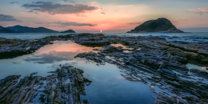 鹽洲島灣仔南海灣沙灘