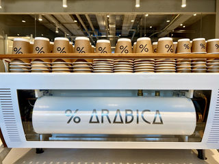 隆福寺木木艺术博物馆楼下的%Arabica咖啡店