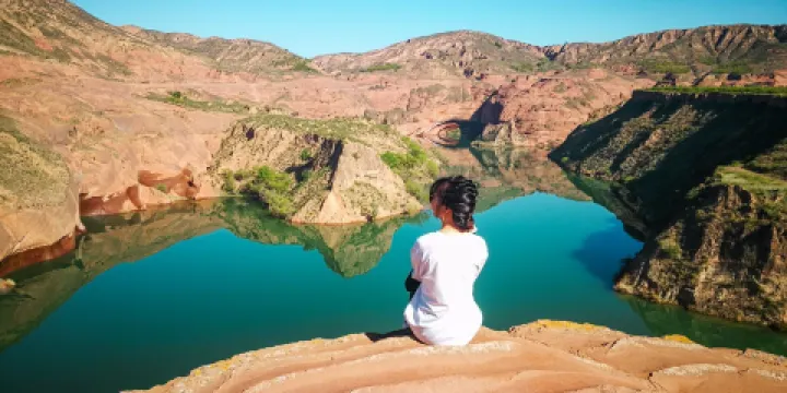 丹霞地貌時光巖