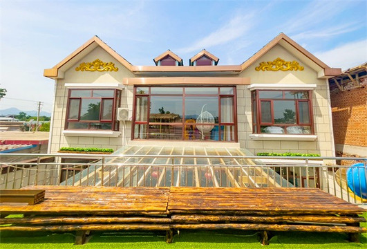 北京平谷金海湖雲鹿小院民宿，独门独院中西合璧，包院平日仅2500