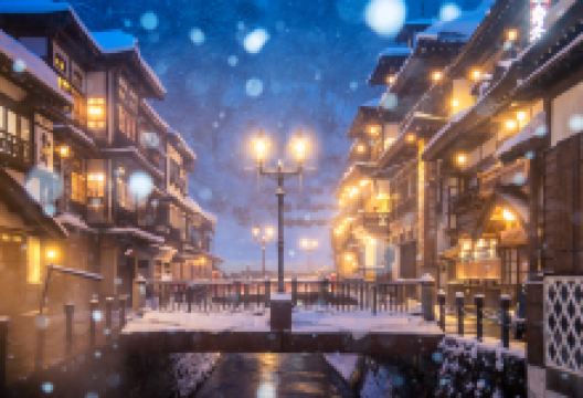 银山温泉景点图片