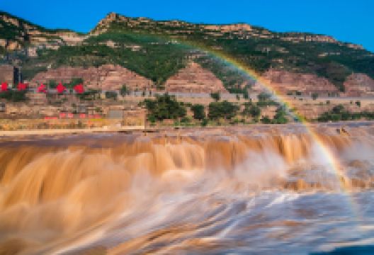 陕西古渡口小镇景区景点图片