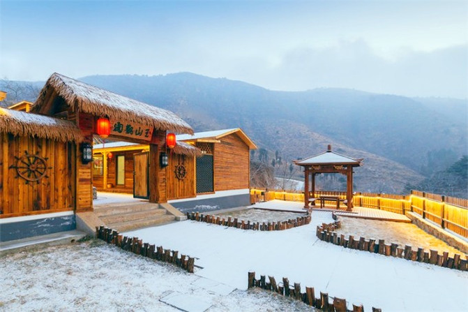 天津薊縣溶洞玉山觀瀾攝影民宿,陶淵明筆下的山林生活,原生態的自然環境。