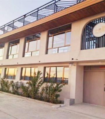 八达岭长城/野生动物园地区游记图文-北京延庆世园会丰盈精舍精品民宿，20人一起泡的阳光房大私汤，星空屋还可垂钓