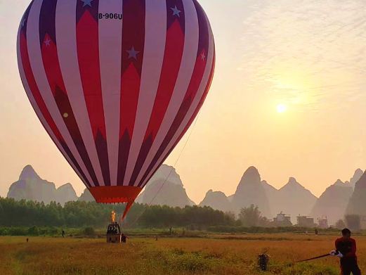 桂林阳朔天行热气球飞行基地