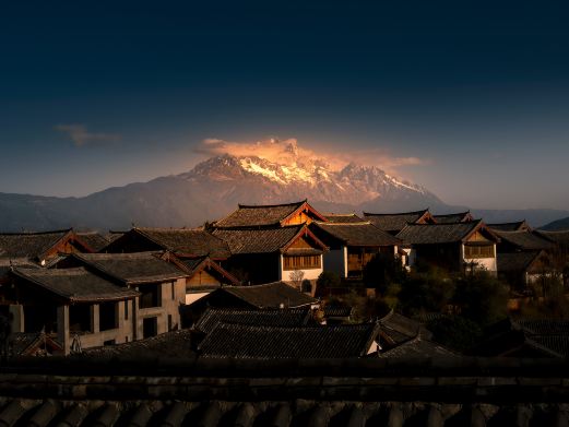 丽江古城狮子山观景台
