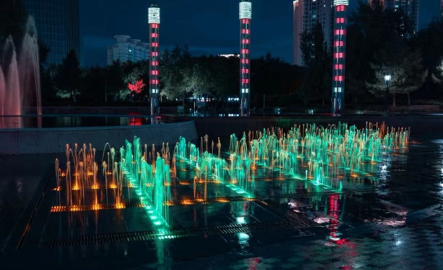 克拉玛依的夜景