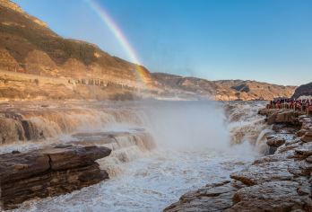 陕西黄河壶口瀑布一日游【上门接+无购物+黄河之水天上来】【西安市三环内指定范围酒店免费接】