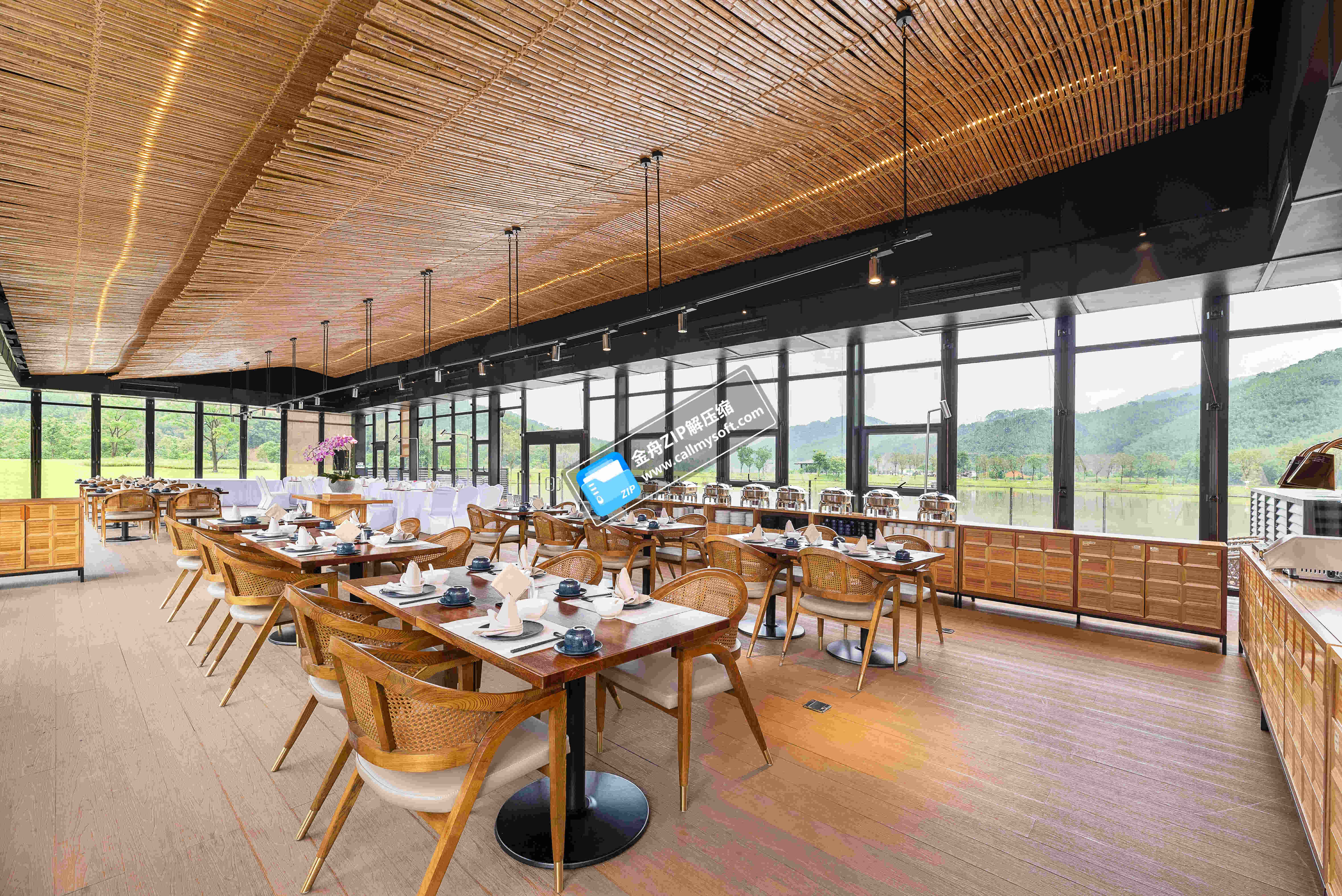 广东翡翠湾白天鹅温泉度假酒店·知竹水上餐厅餐厅图片