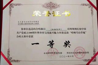 喜讯！唱响无忧之歌，汶川大合唱《羊角花开》荣获一等奖！